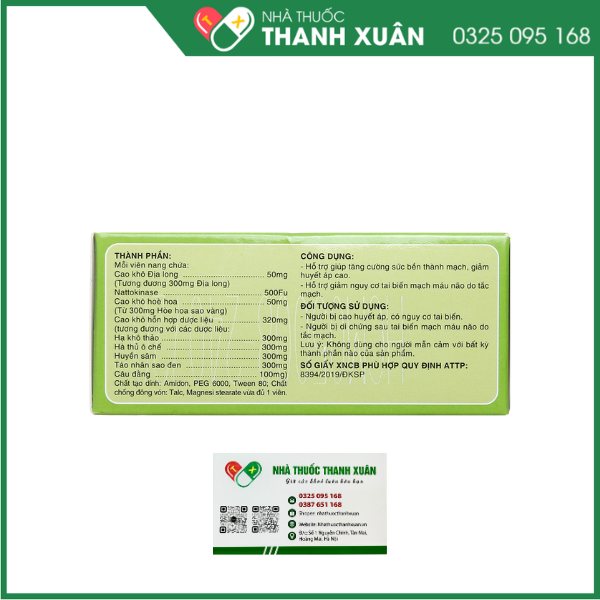Hạ Áp Ích Nhân hỗ trợ tăng cường sức bền thành mạch, hỗ trợ giảm huyết áp cao
